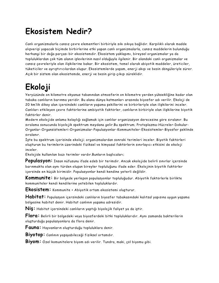 Çevrenin Abiyotik Faktörleri ve Canlılar Üzerindeki Etkileri Çevrenin Abiyotik Faktörleri ve Canlılar Üzerindeki Etkileri